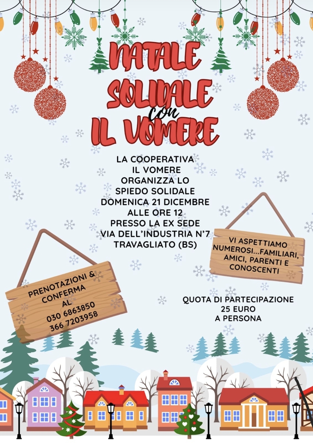 Locandina Natale solidale a Travagliato