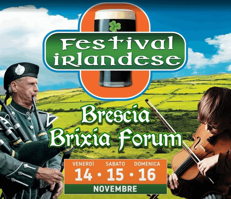 Locandina Festival Irlandese e Celtico di Brescia