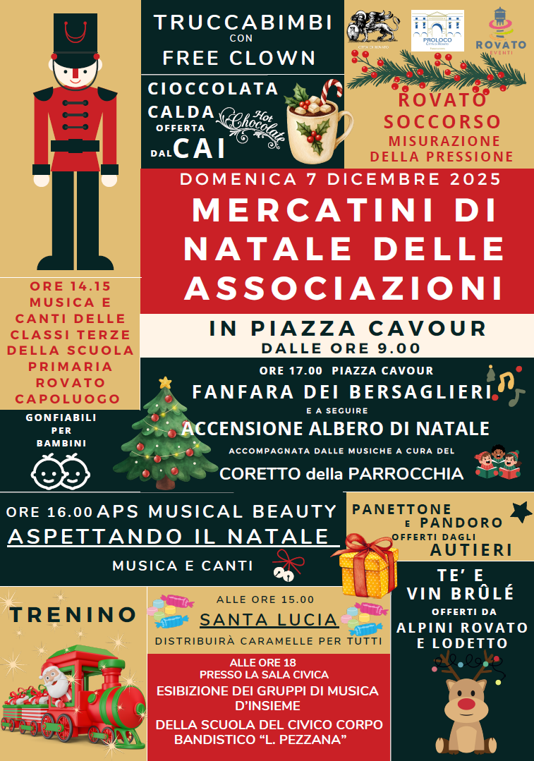 Locandina Mercatini di natale a Rovato