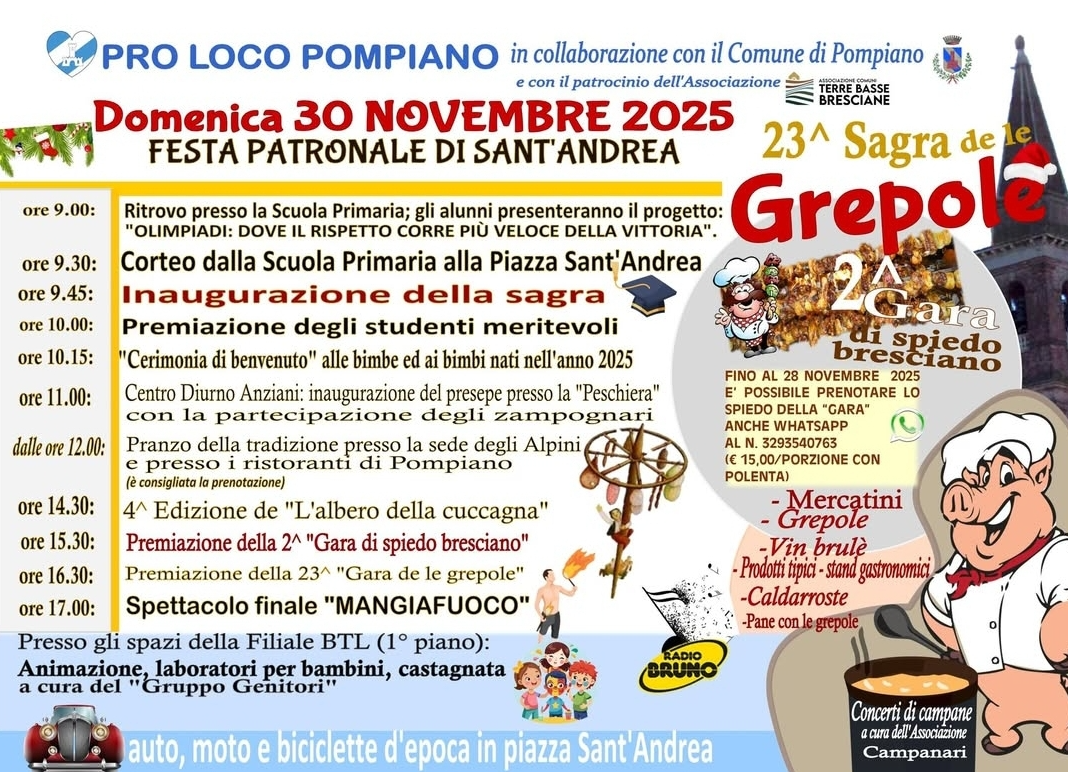 Locandina Sagra de le Grepole a Pompiano