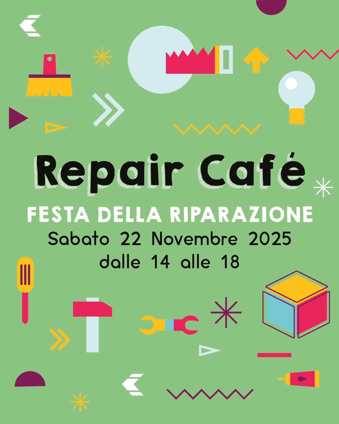 Locandina Repair café - festa della riparazione