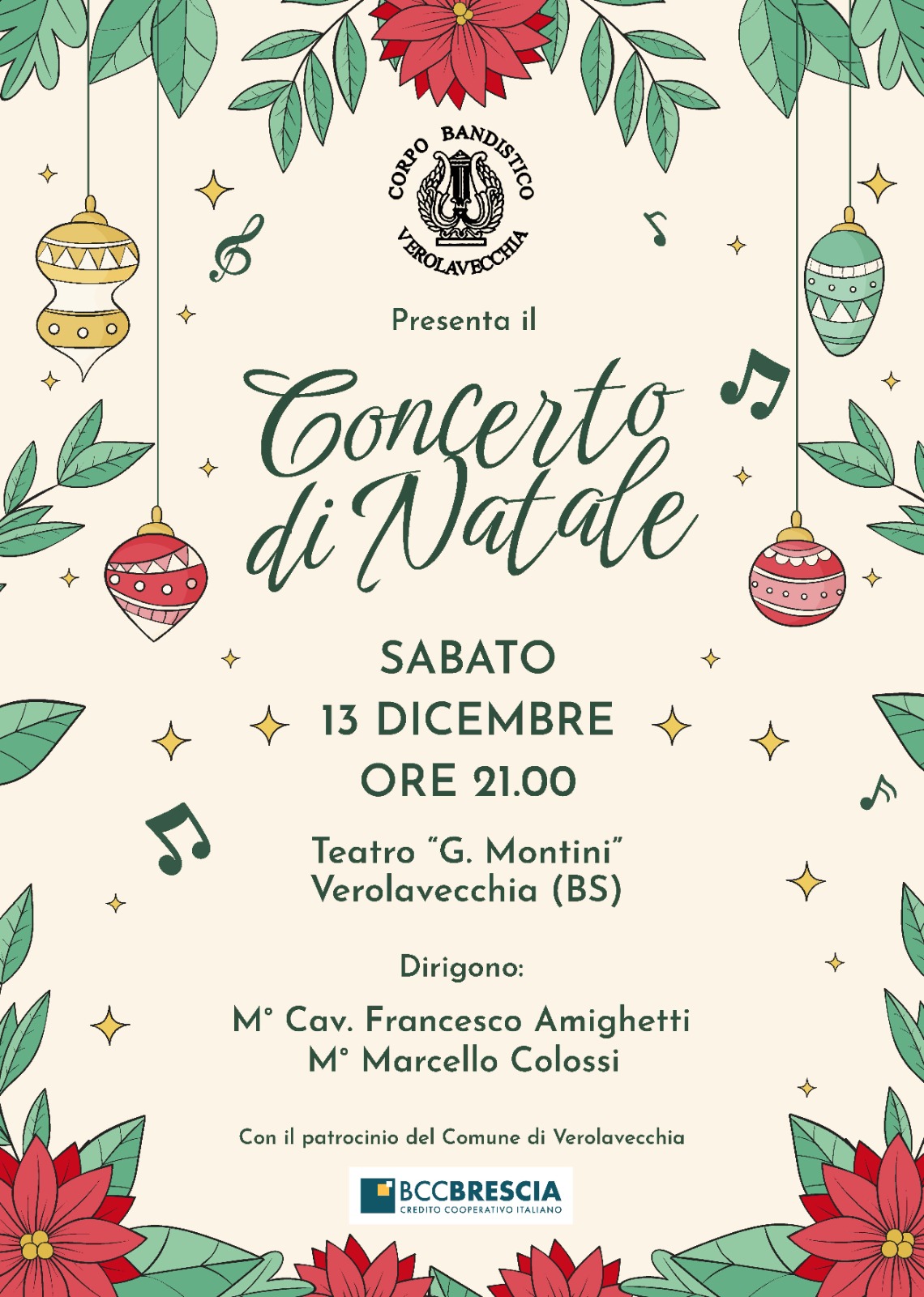 Locandina Concerto corpo bandistico Verolavecchia