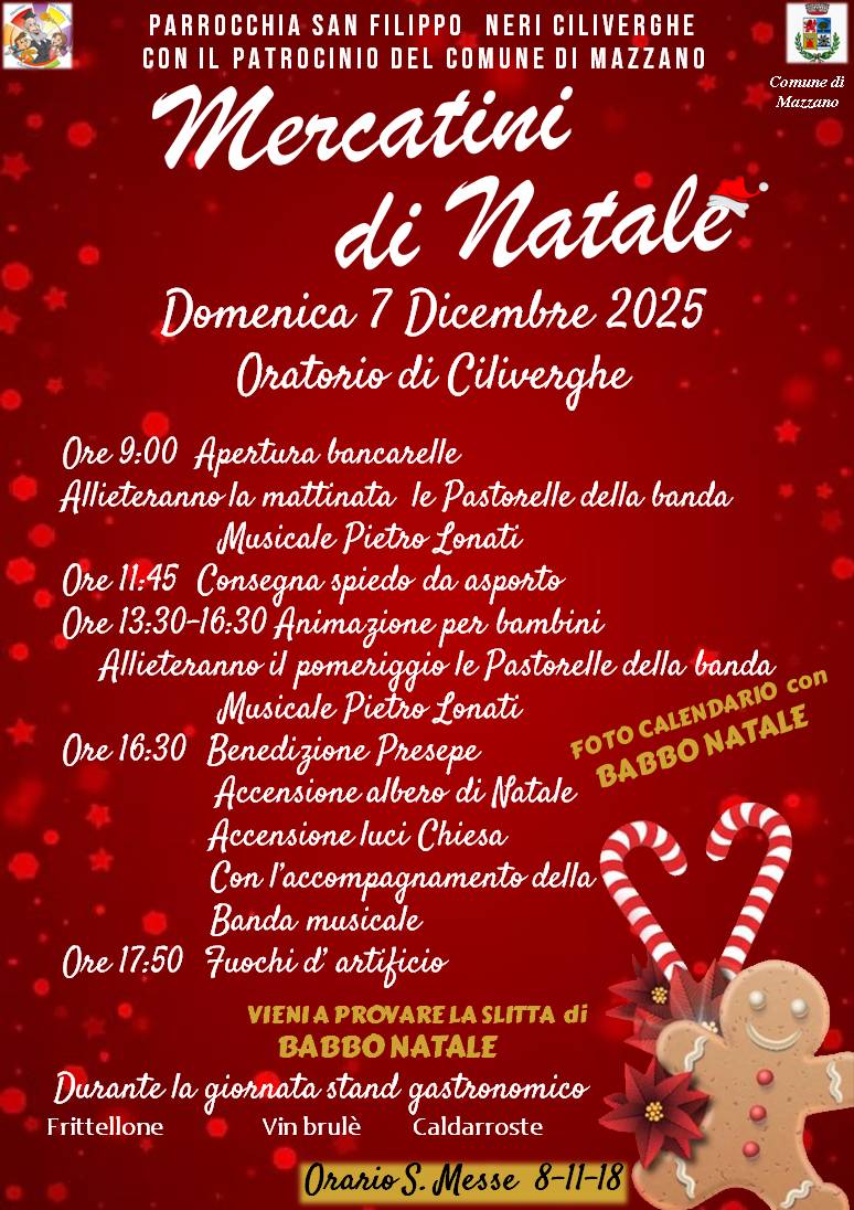 Locandina Mercatini di natale a Ciliverghe