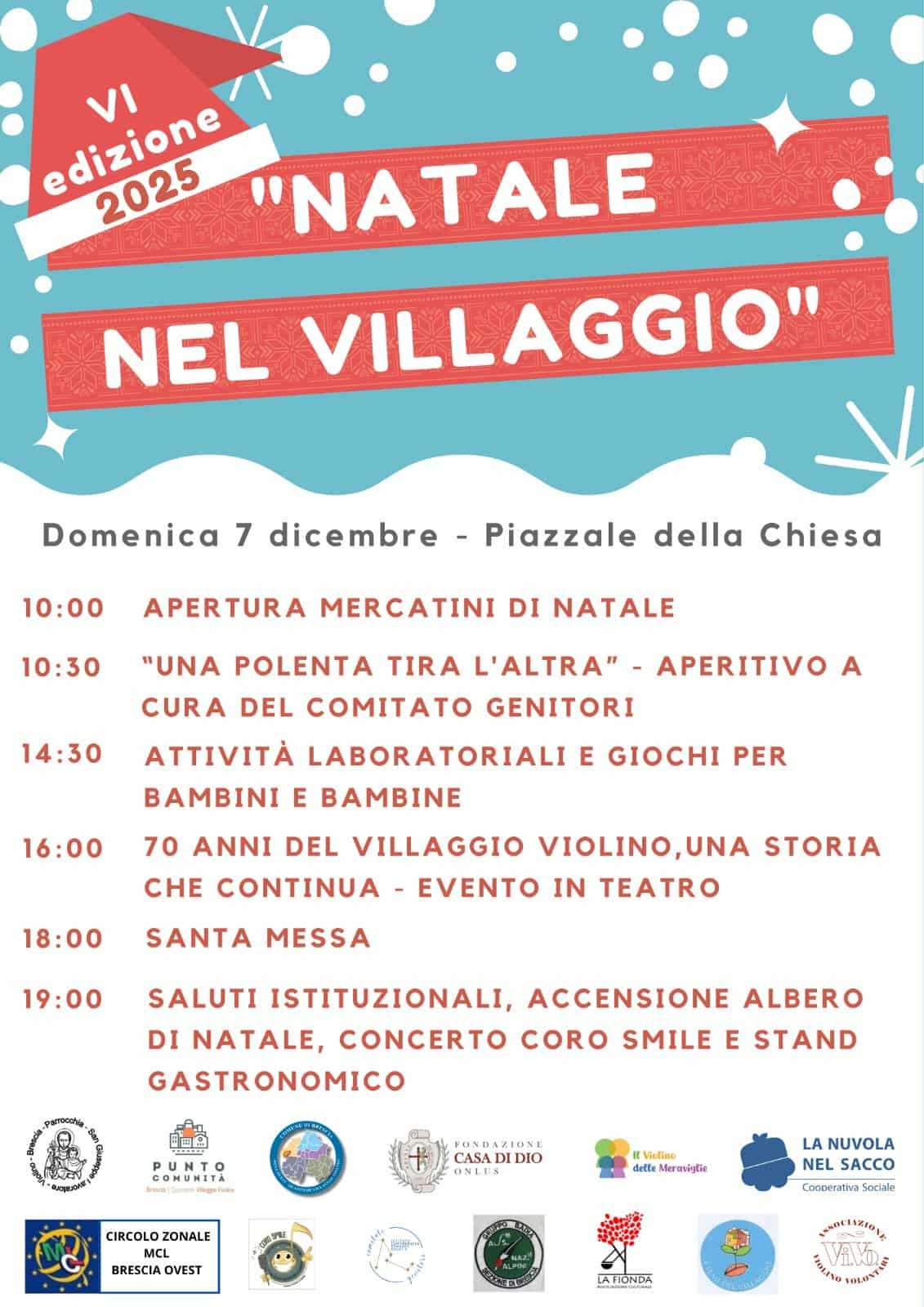 Locandina Natale del villaggio (violino)