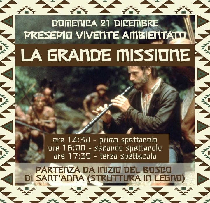 Locandina Presepio vivente animato "la grande missione"