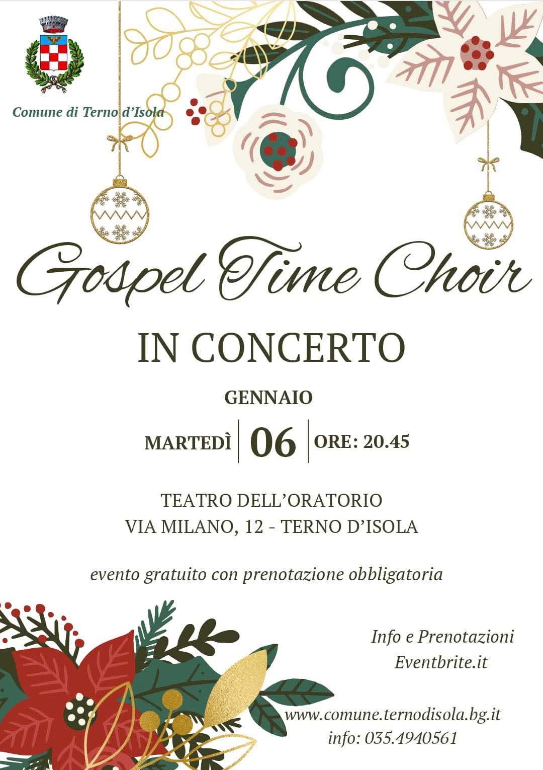 Locandina Concerto gospel