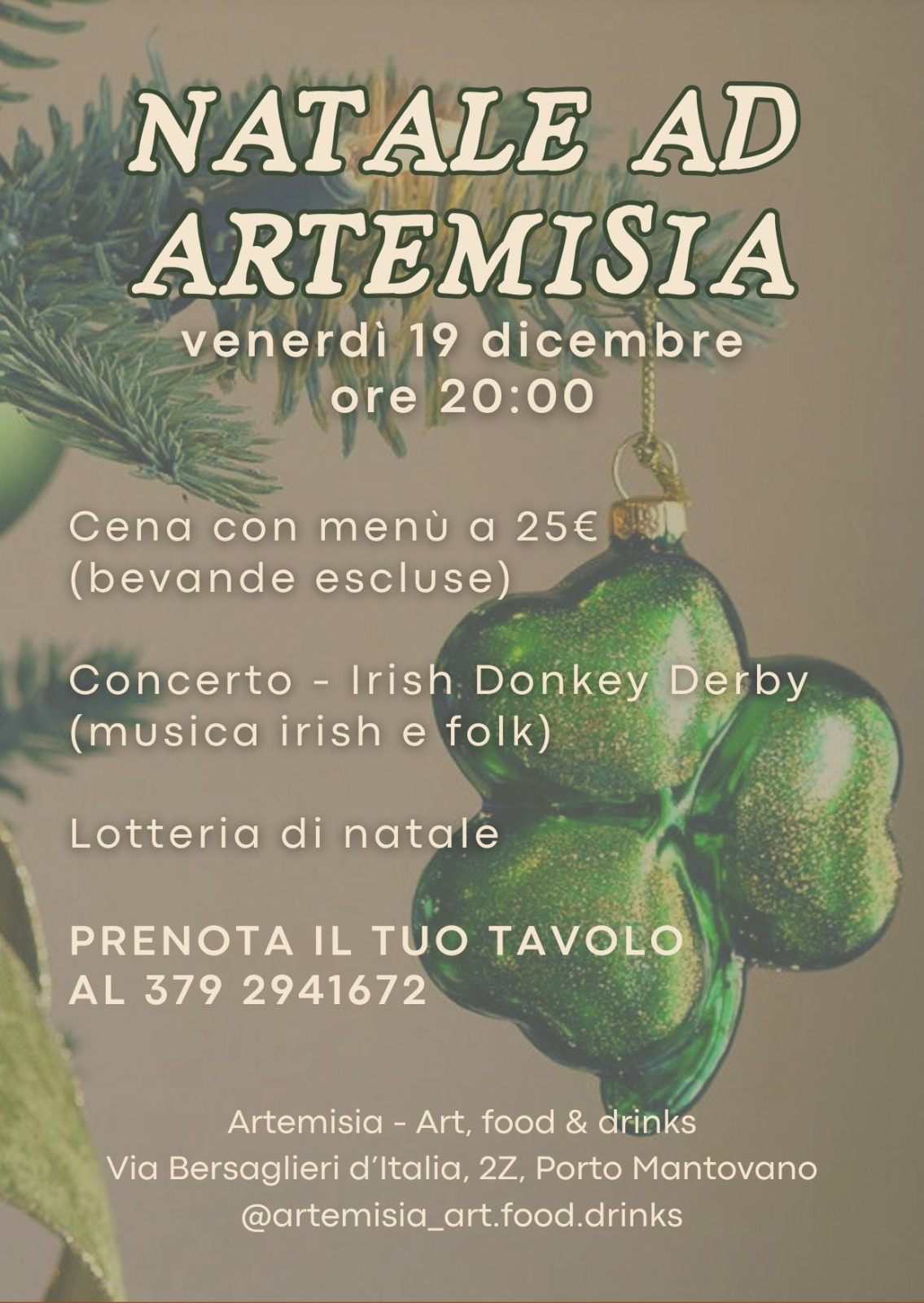 Locandina Natale ad artemisia