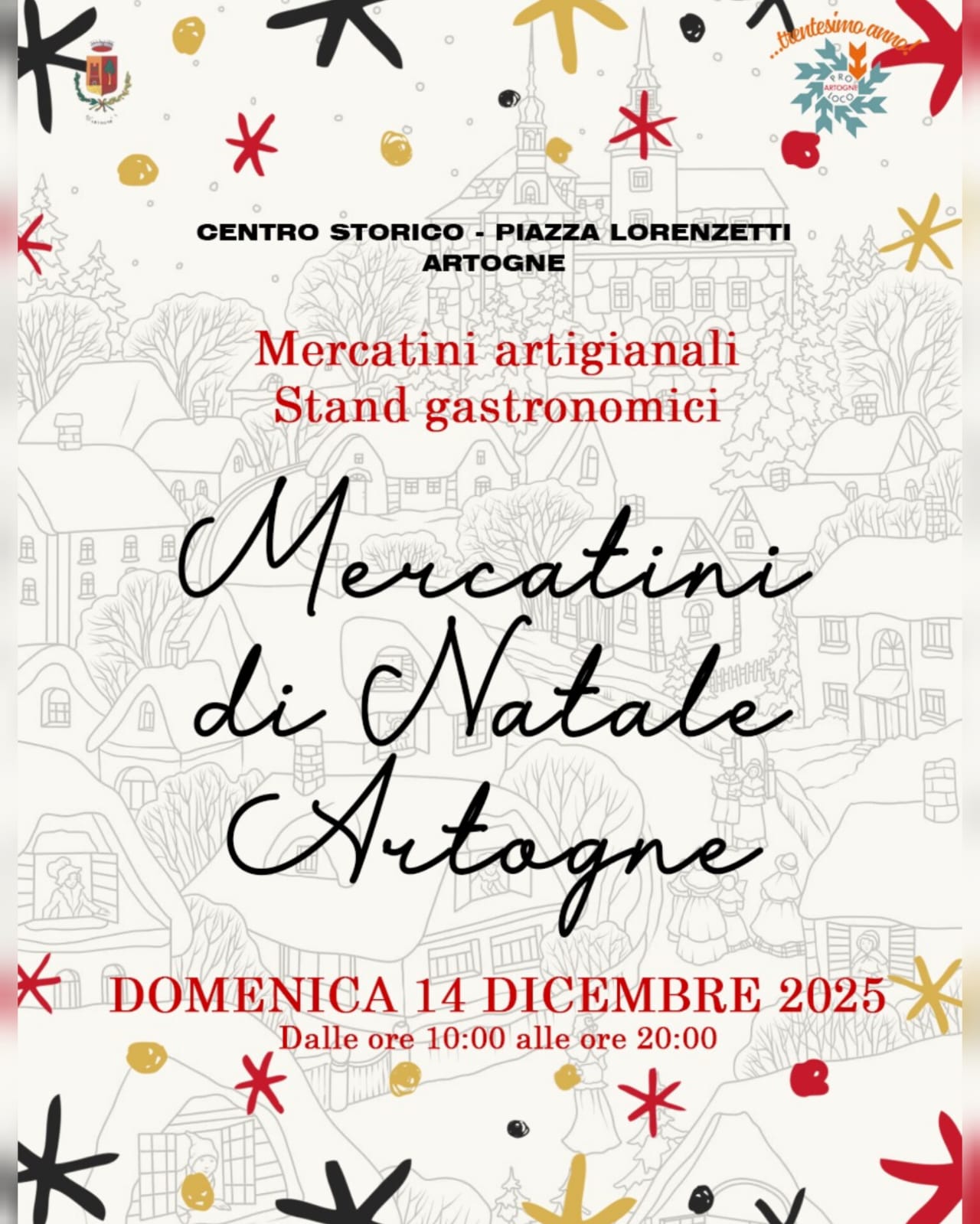 Locandina Mercatini di natale ad Artogne