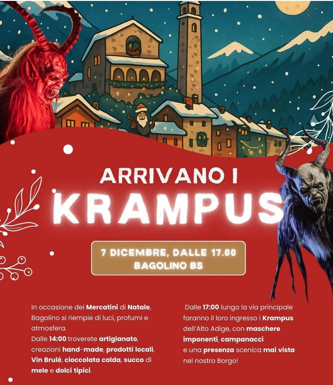 Locandina Arrivano i Krampus a Bagolino