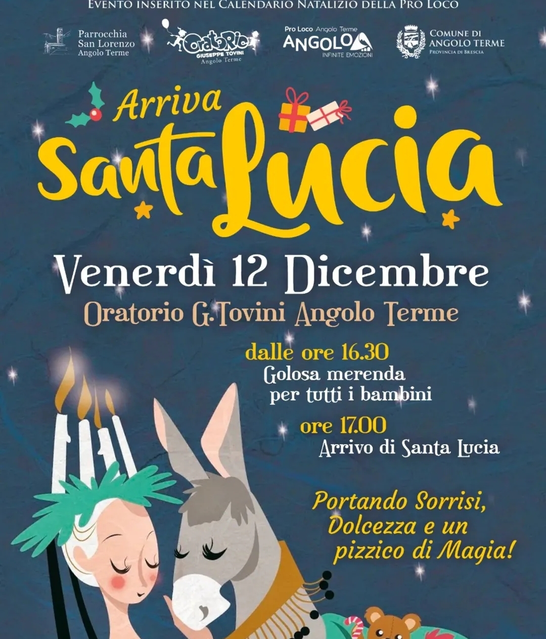 Locandina Aspettando Santa Lucia - Angolo Terme