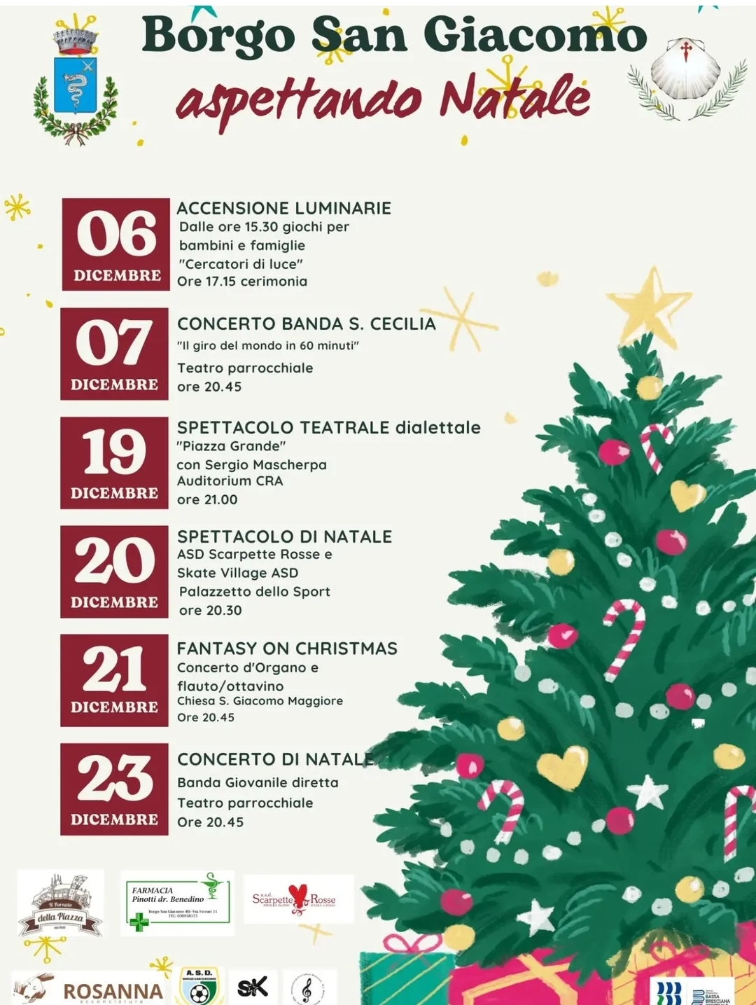 Locandina Aspettando il Natale a Borgo San Giacomo