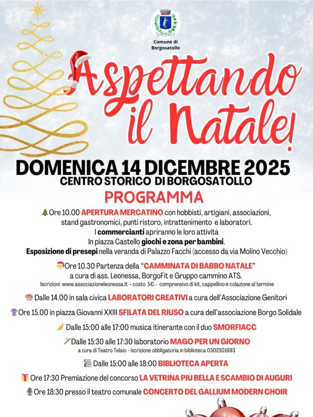 Locandina Aspettando il Natale a Borgosatollo