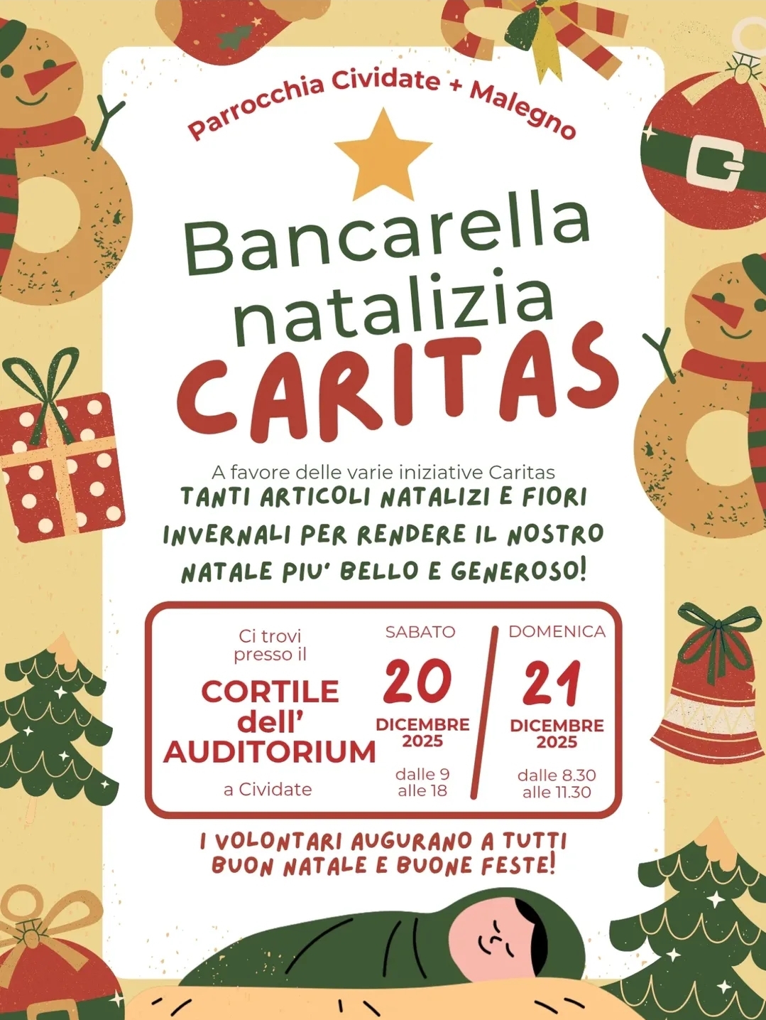 Locandina Bancarella Caritas