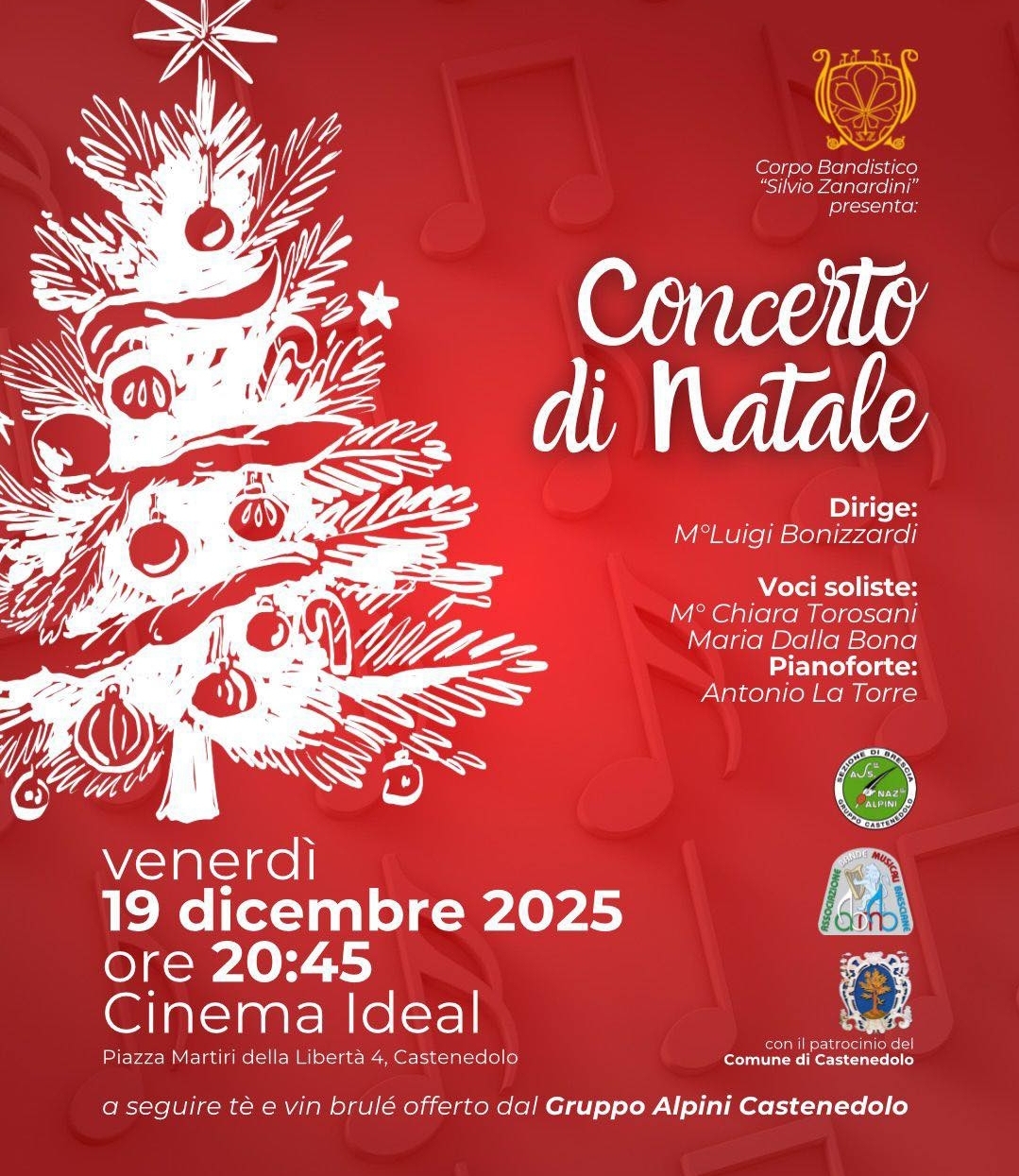 Locandina Concerto di Natale a Castenedolo