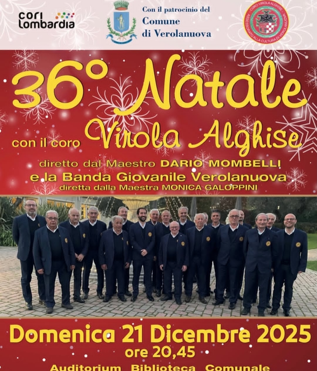 Locandina Concerto di Natale a Verolanuova