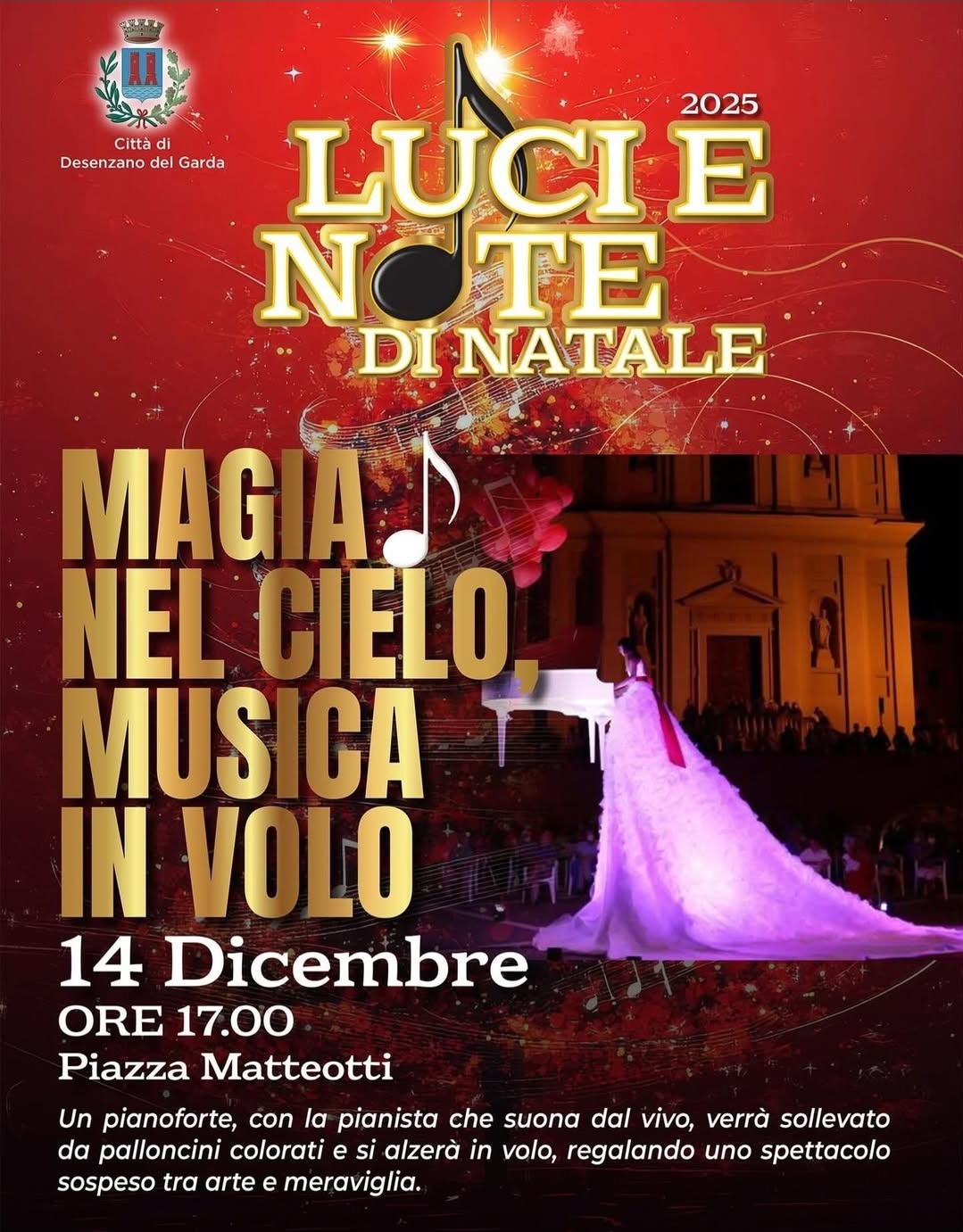 Locandina Luci e Note di Natale a Desenzano del Garda