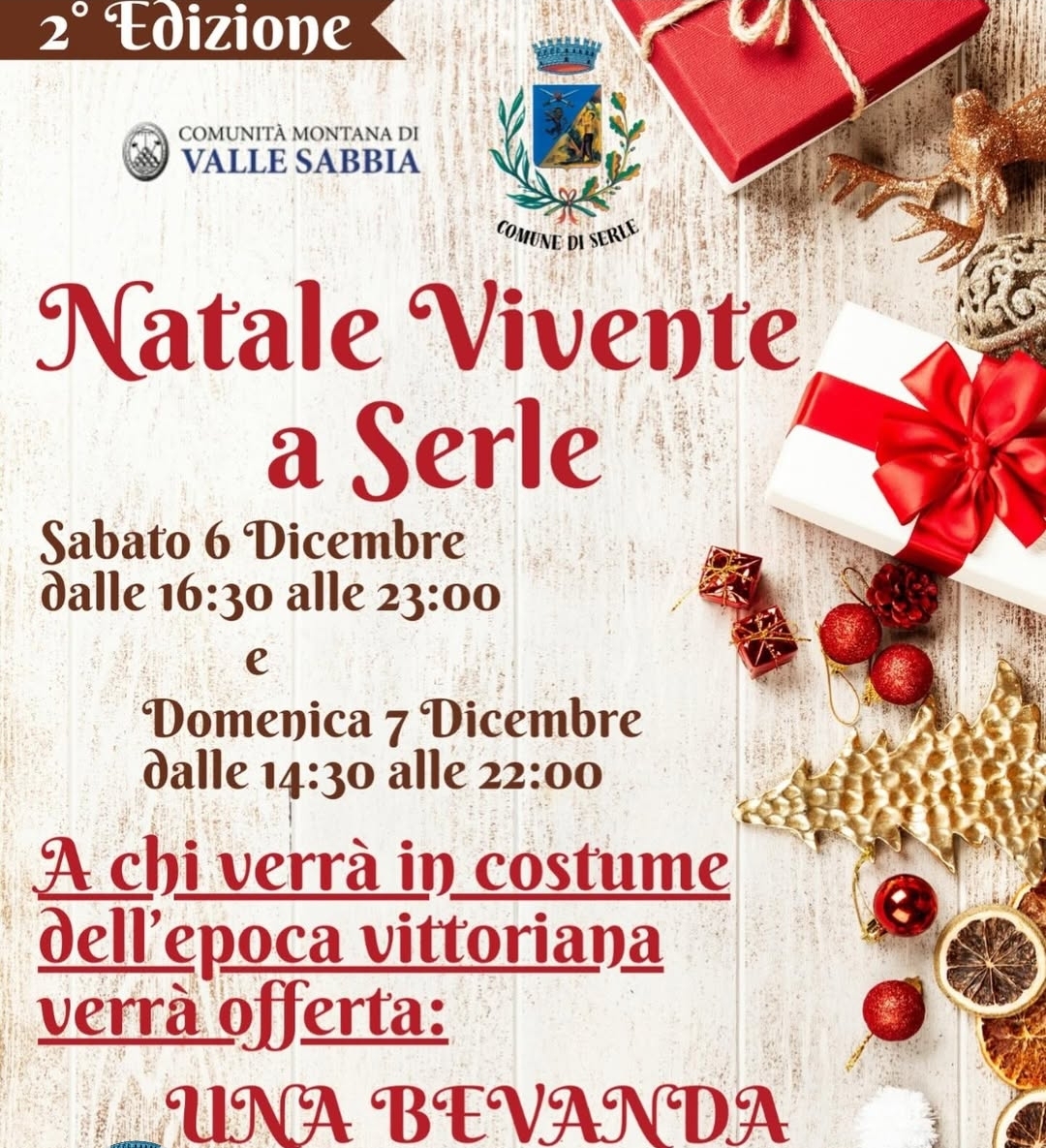 Locandina Natale Vivente a Serle
