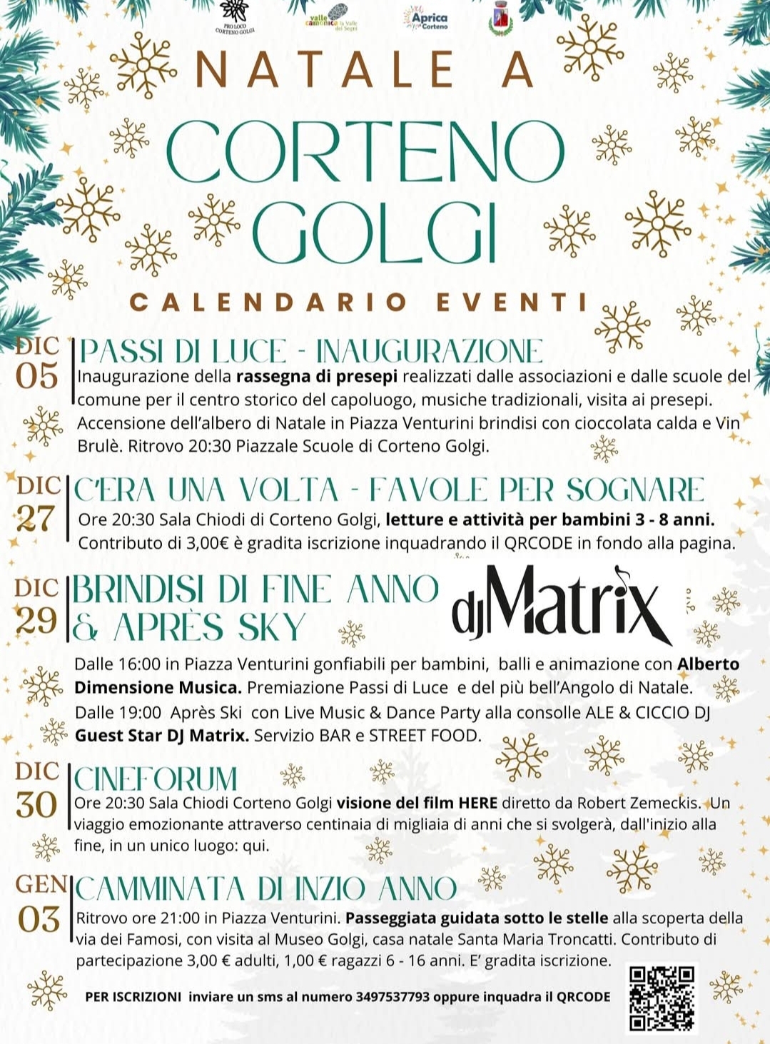 Locandina Natale a Corteno Golgi