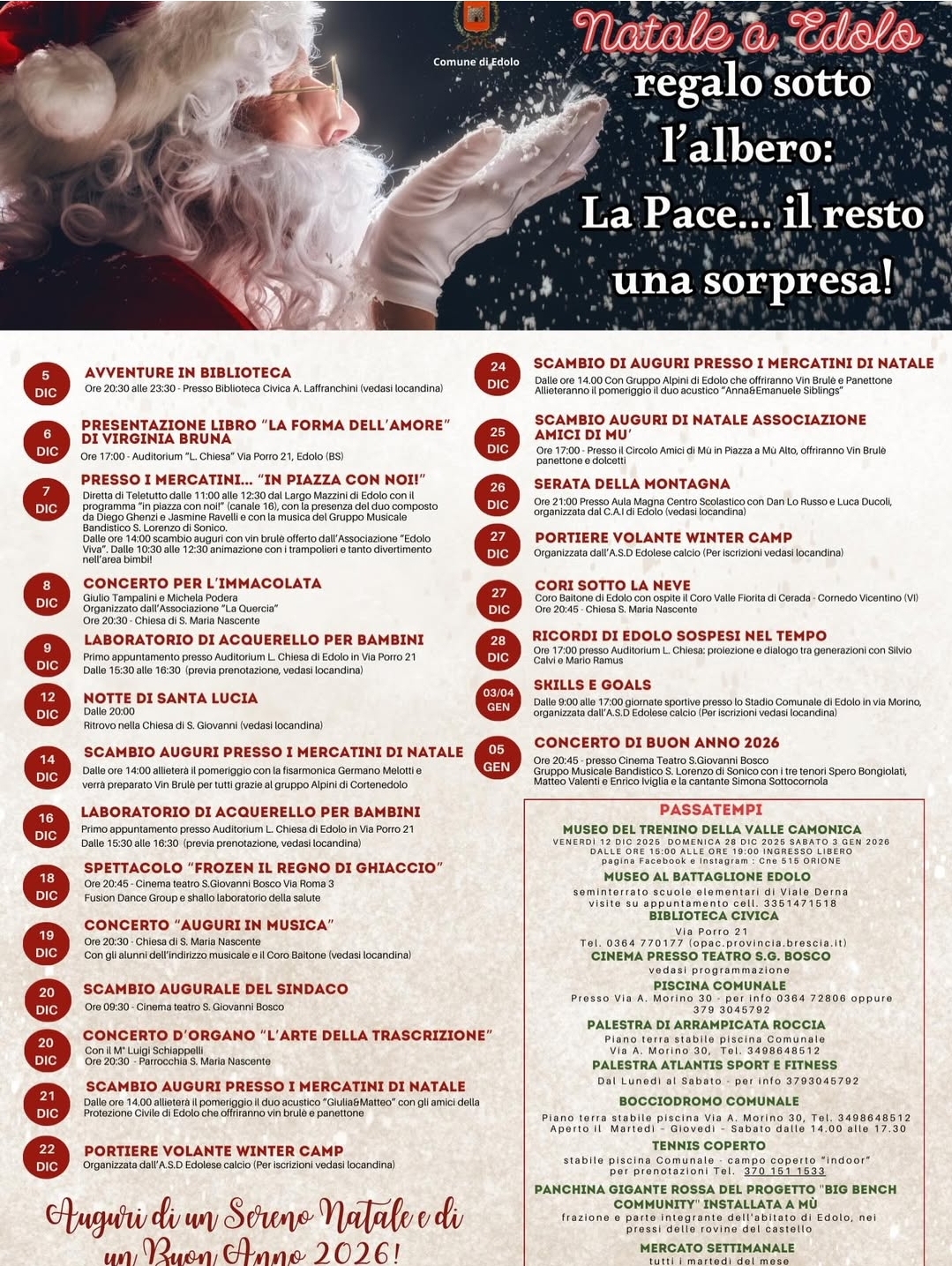 Locandina Natale a Edolo