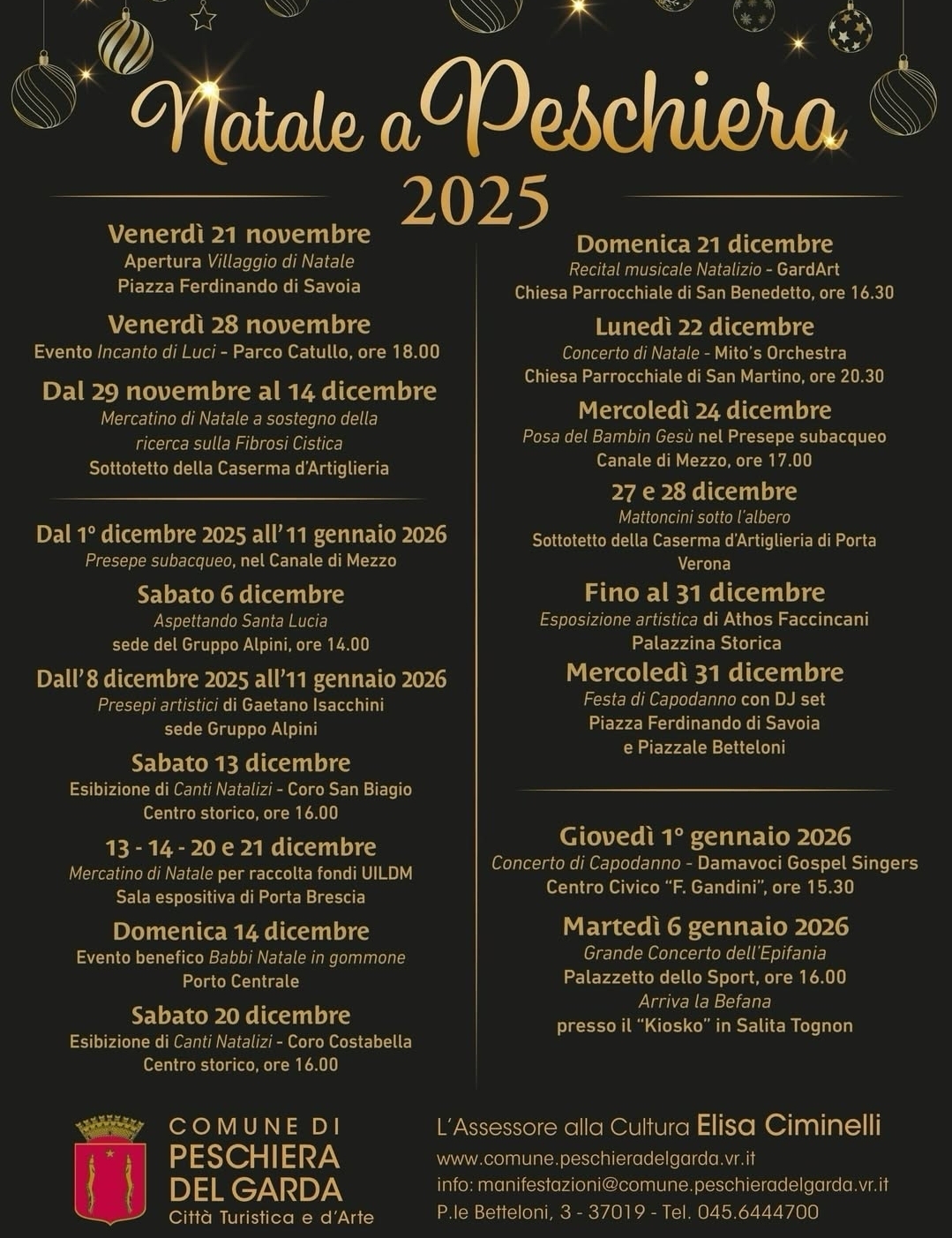 Locandina Natale a Peschiera del Garda