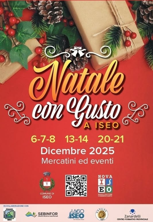 Locandina Natale con Gusto a Iseo