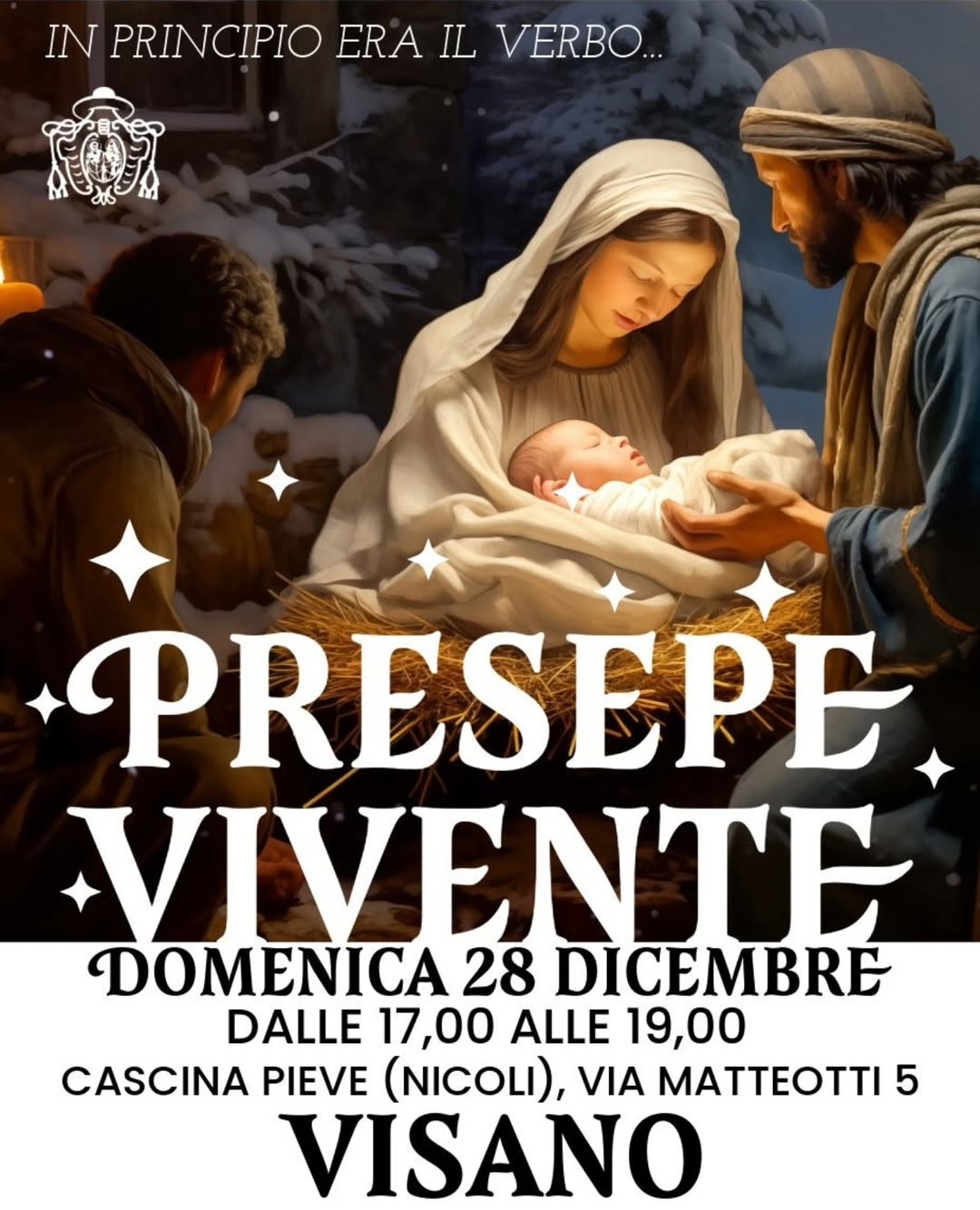 Locandina Presepe vivente a Visano