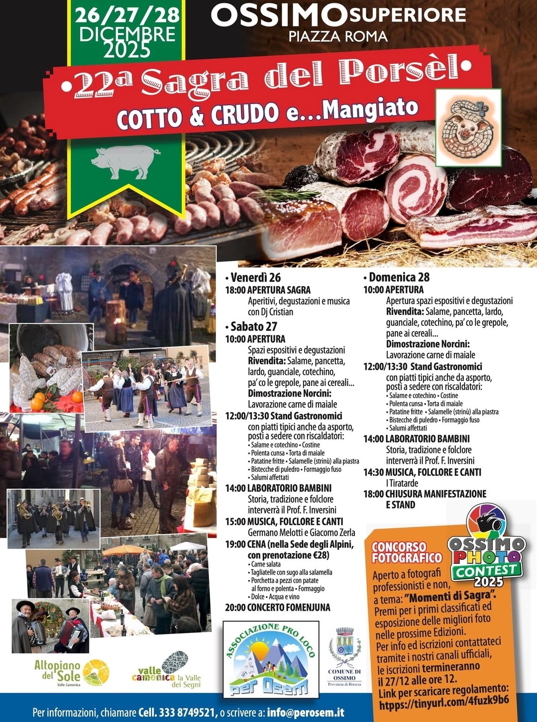 Locandina Sagra del Porsel a Ossimo