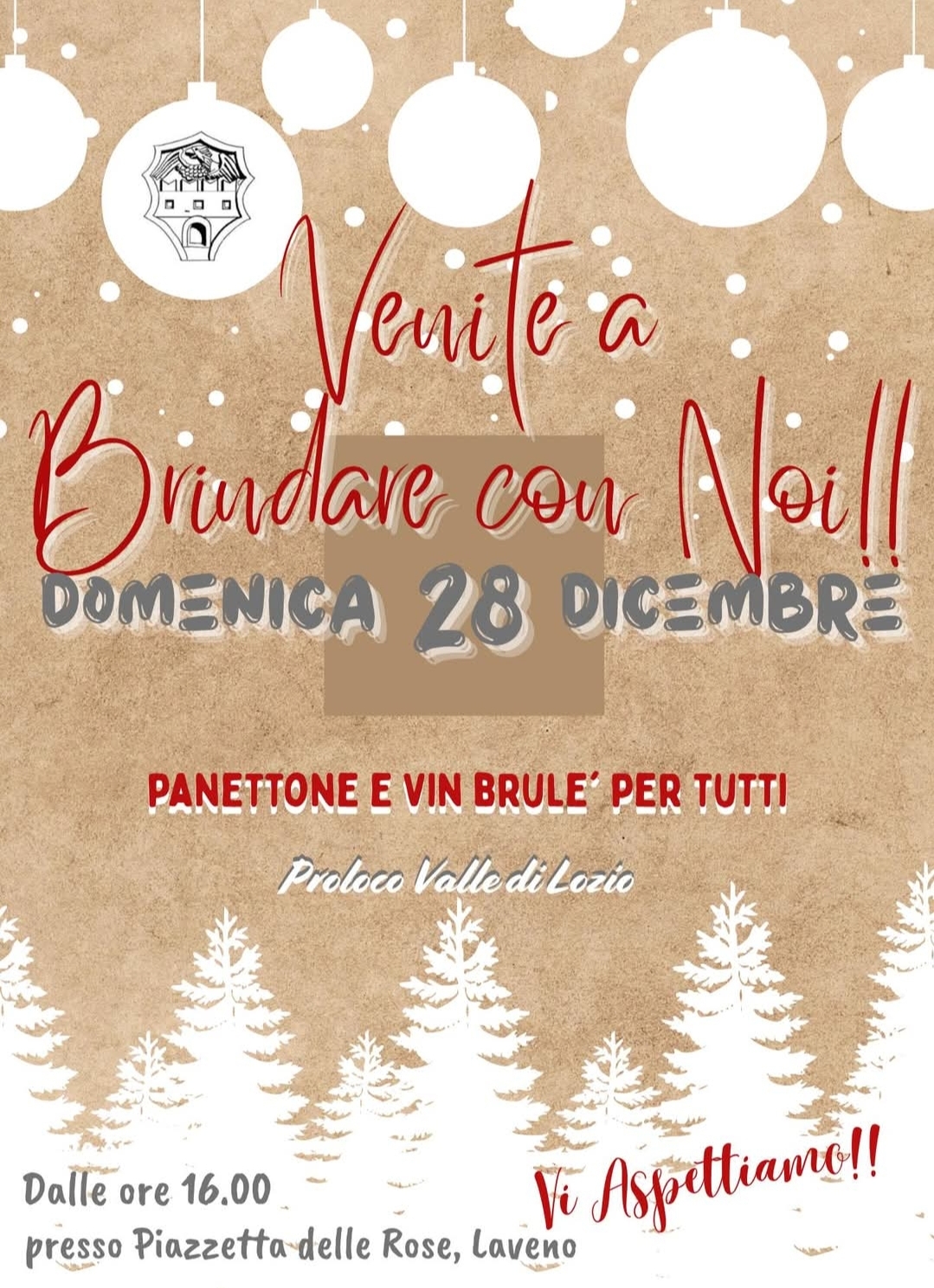Locandina Venite a Brindare con noi - Lozio