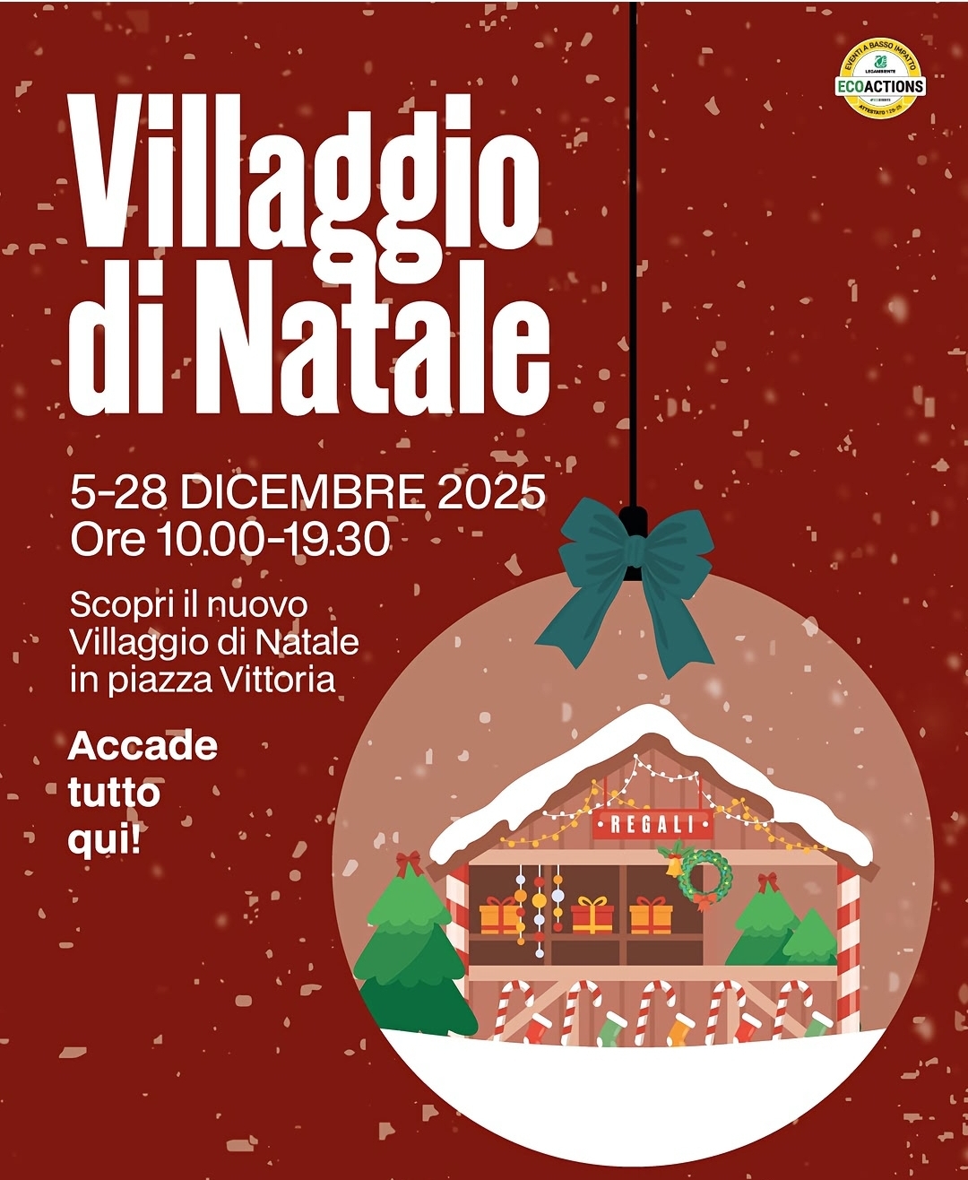 Locandina Villaggio di Natale a Brescia