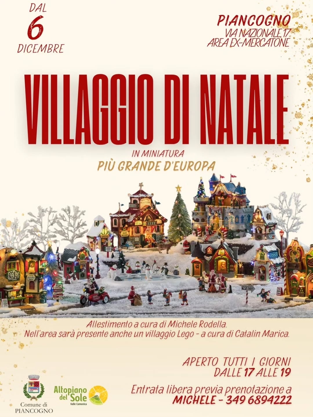 Locandina Villaggio di Natale a Piancogno