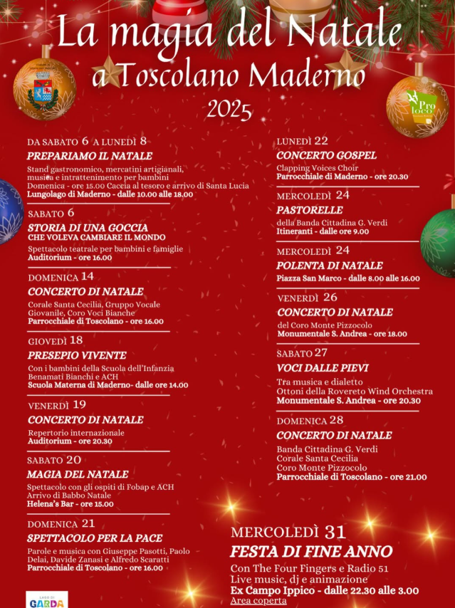 Locandina Eventi a Toscolano Maderno