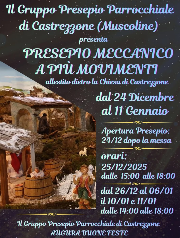 Locandina Presepe Meccanico di Castrezzone