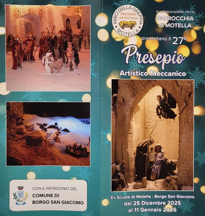 Locandina Presepio Artistico e meccanico di Motella