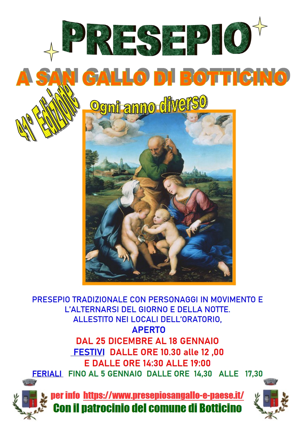 Locandina Presepio oratorio san gallo