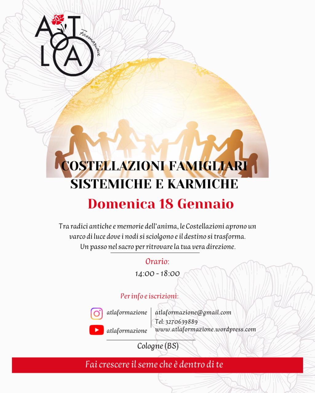 Locandina Costellazioni famigliari