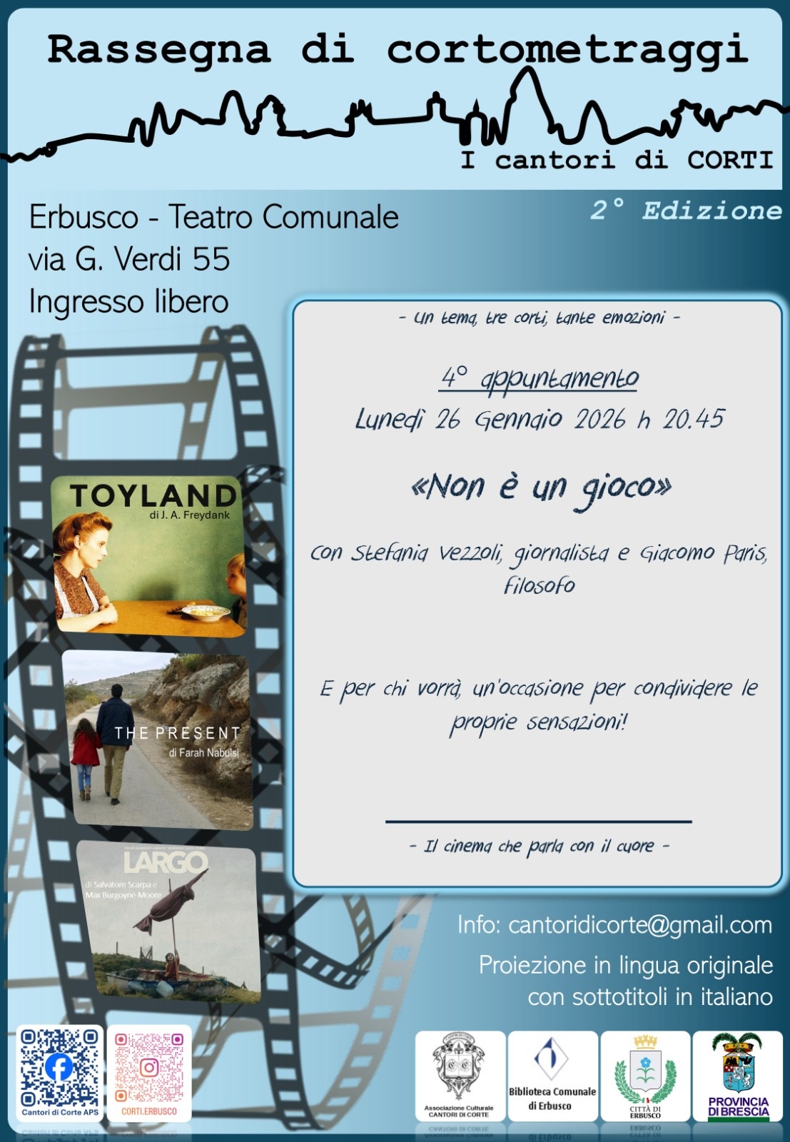 Locandina Rassegna di cortometraggi