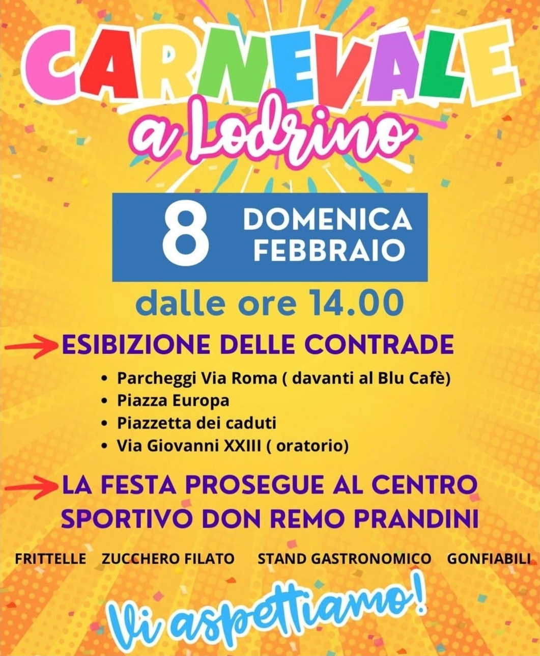 Locandina Carnevale a Lodrino