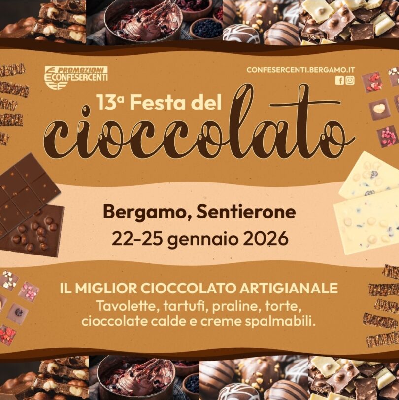 Locandina Festa del cioccolato a Bergamo