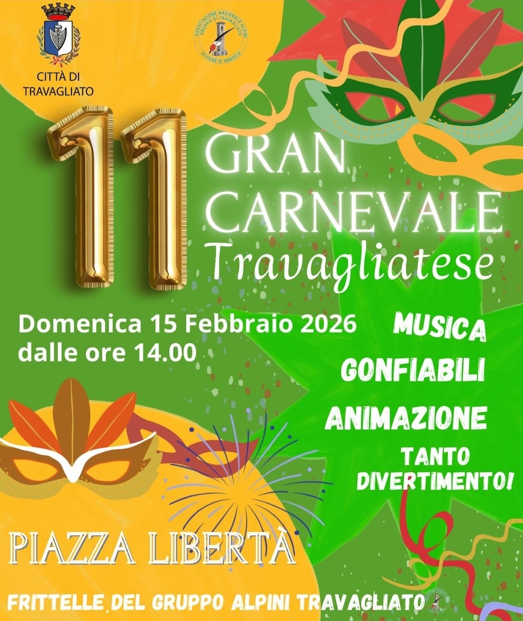 Locandina Gran carnevale Travagliatese
