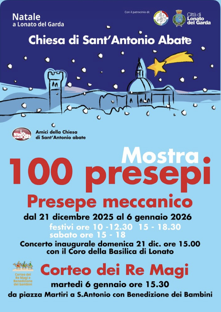 Locandina Corteo dei re magi alla mostra dei 100 presepi