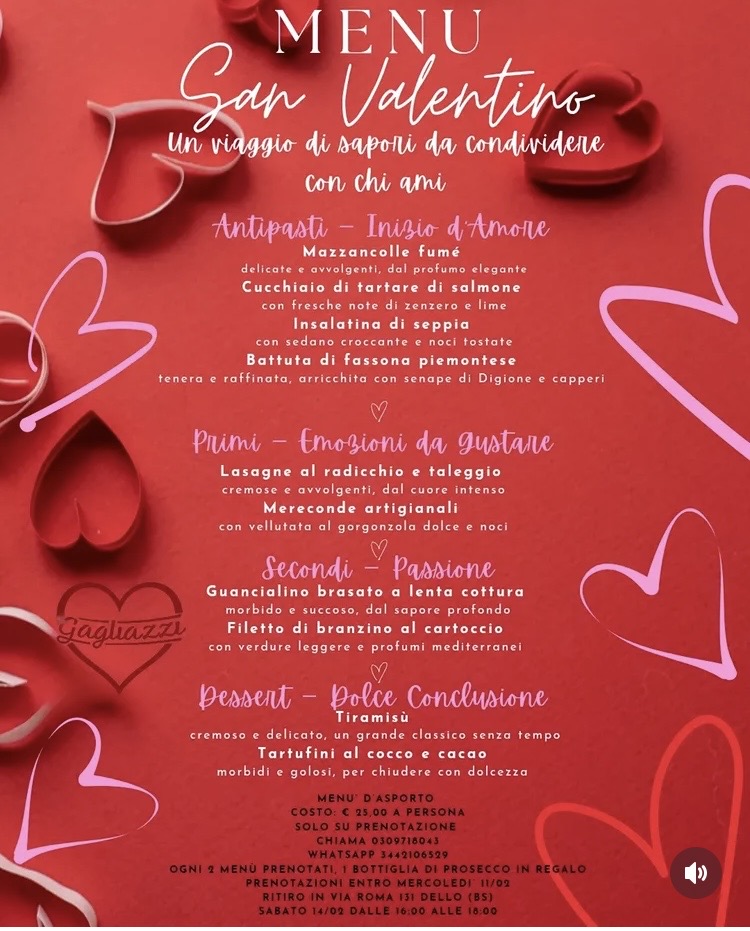 Locandina Cena di san valentino