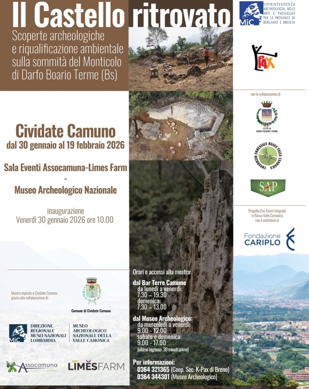 Locandina Il castello ritrovato a Cividate Camuno