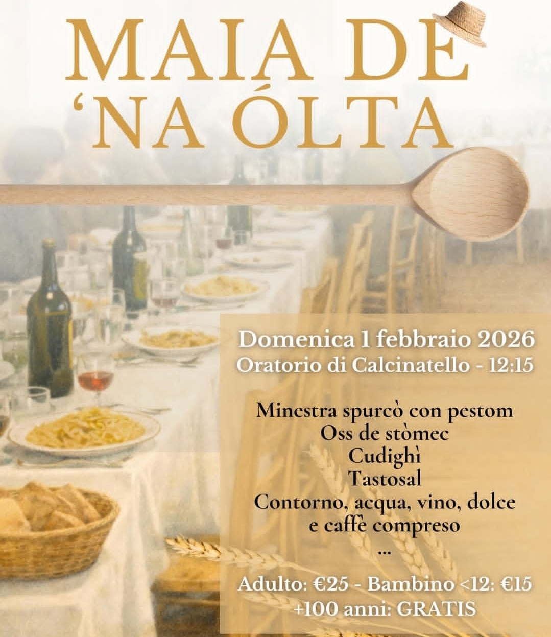 Locandina Maià de na Olta a Calcinatello