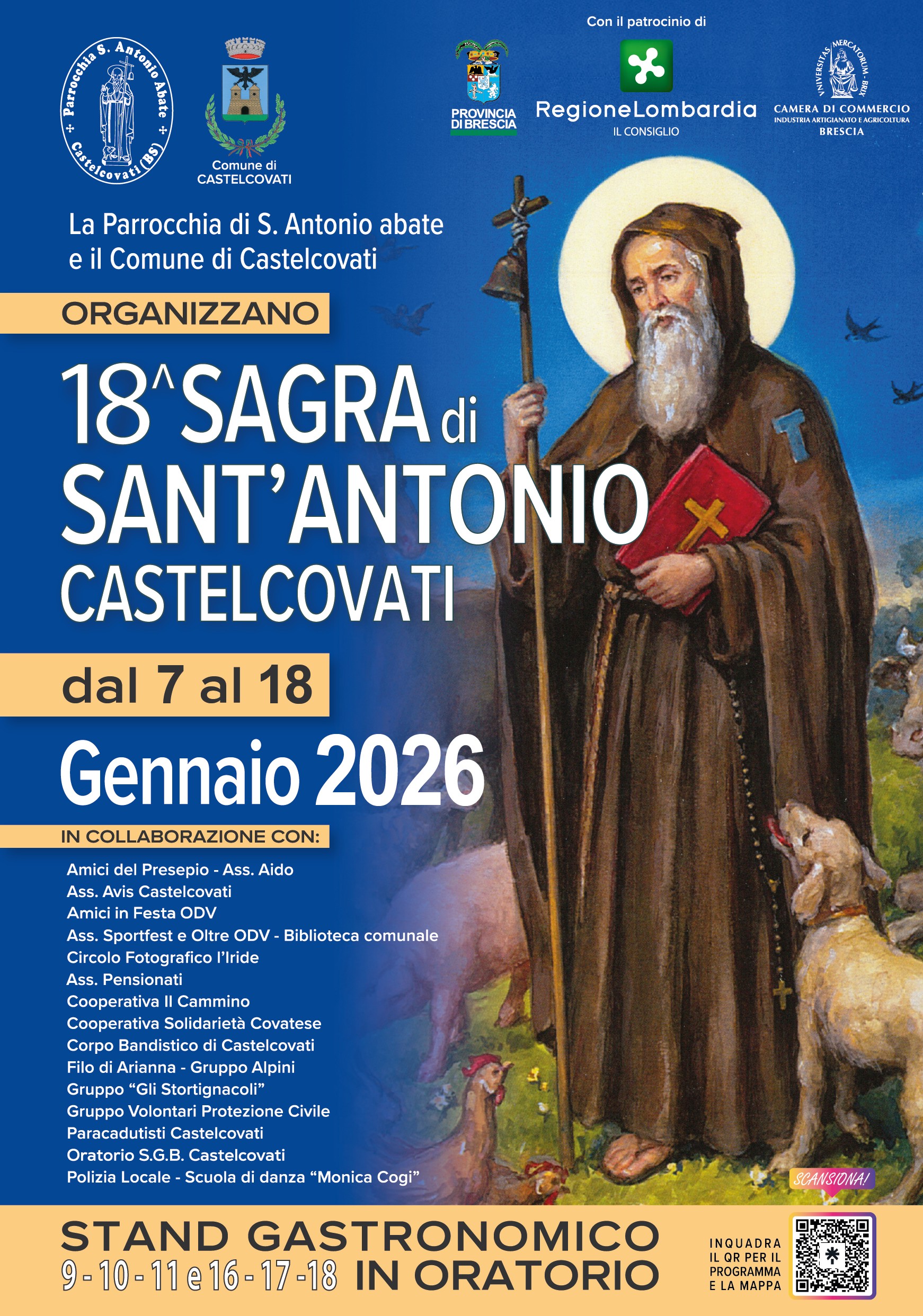Locandina Sagra di Sant'antonio a Castelcovati