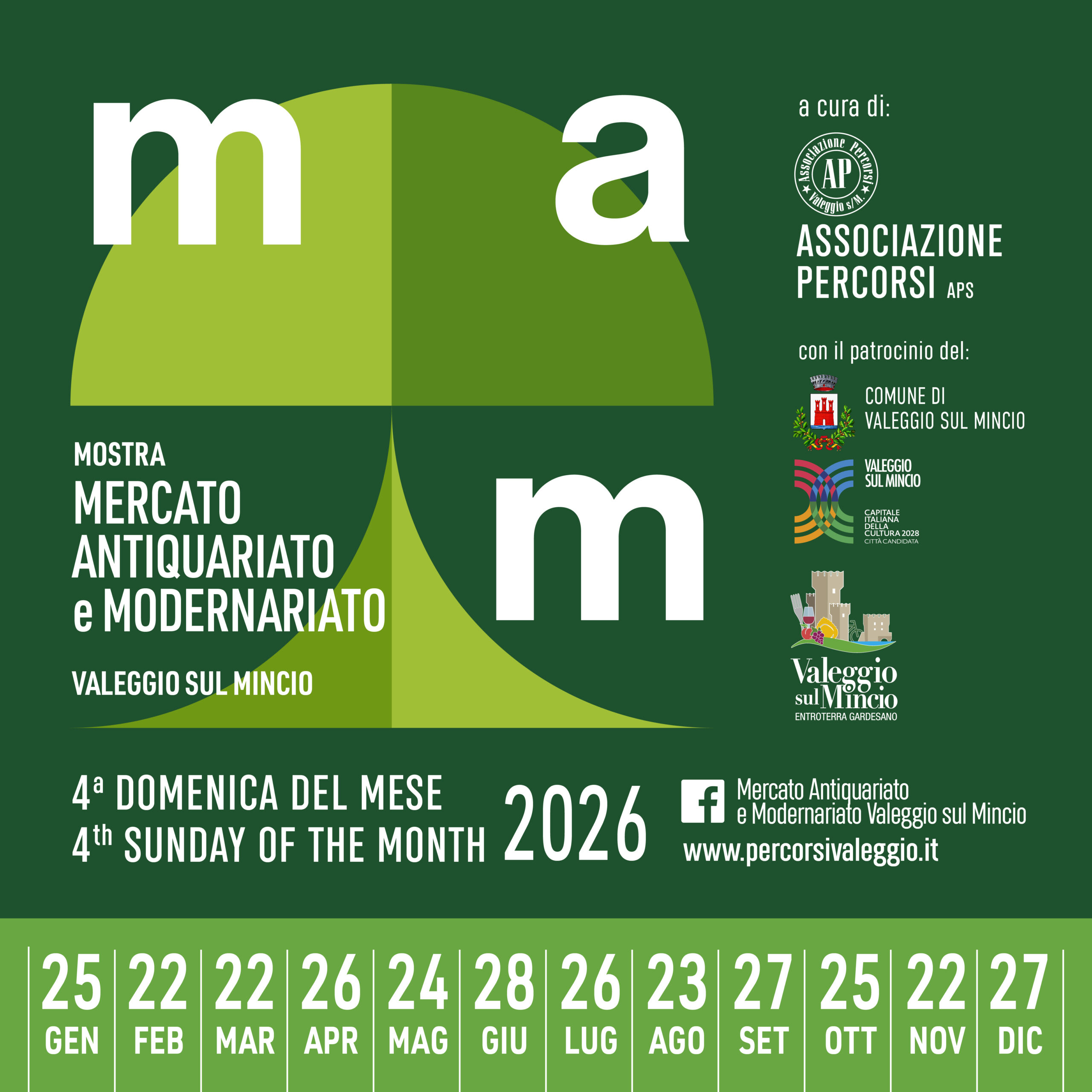 Locandina Mercato dell'antiquariato e modernariato