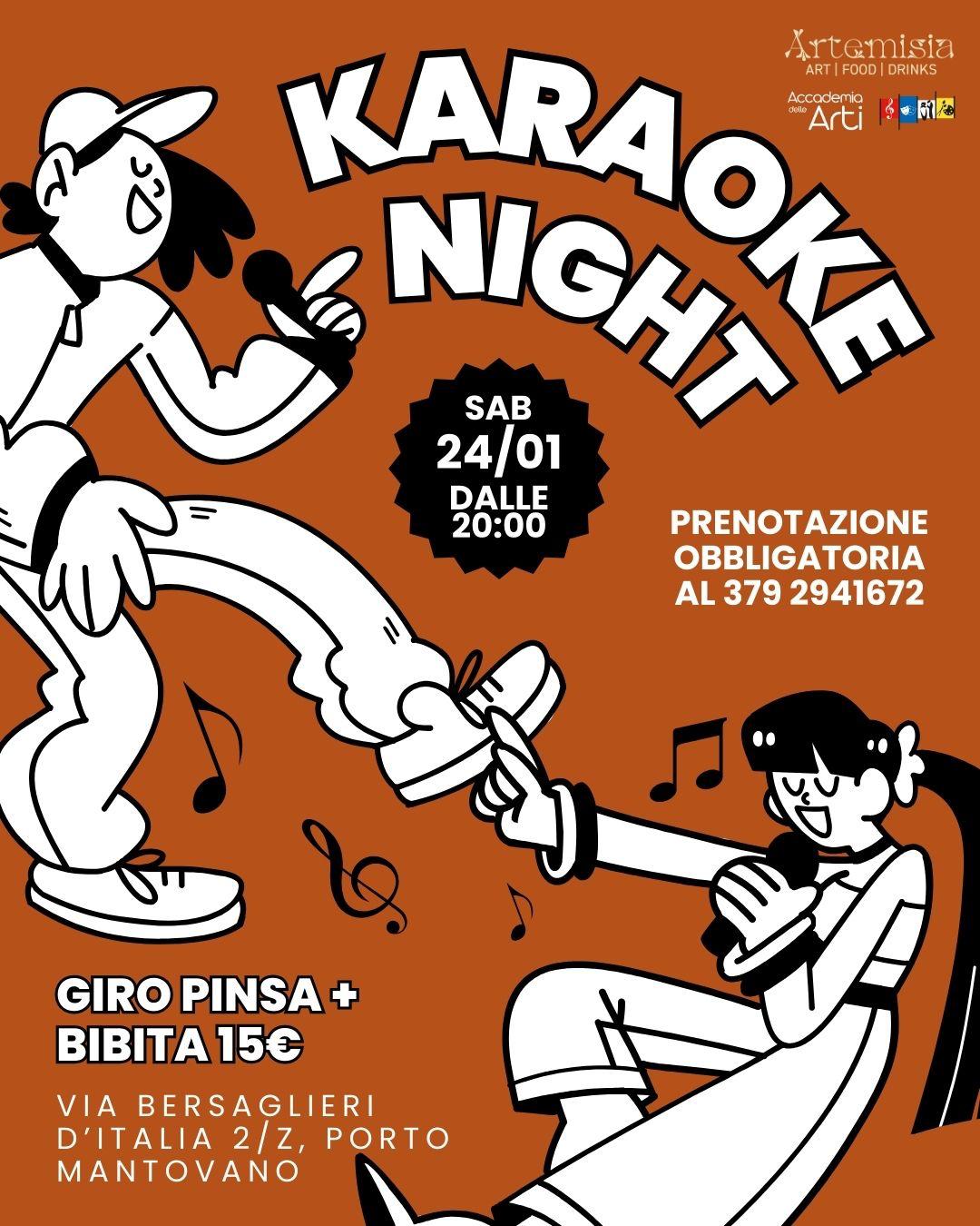 Locandina Karaoke + giropinsa