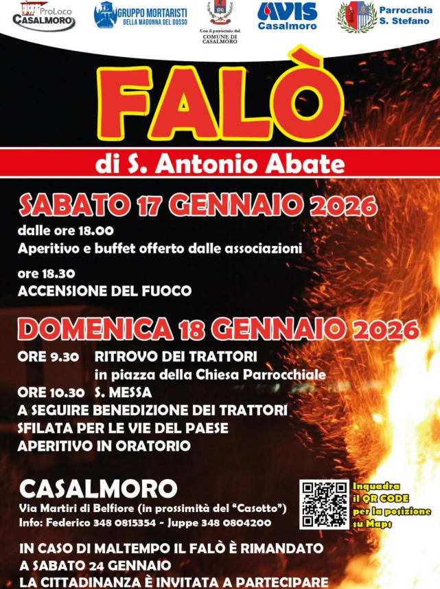 Locandina Festa di Sant’Antonio Abate a Casalmoro