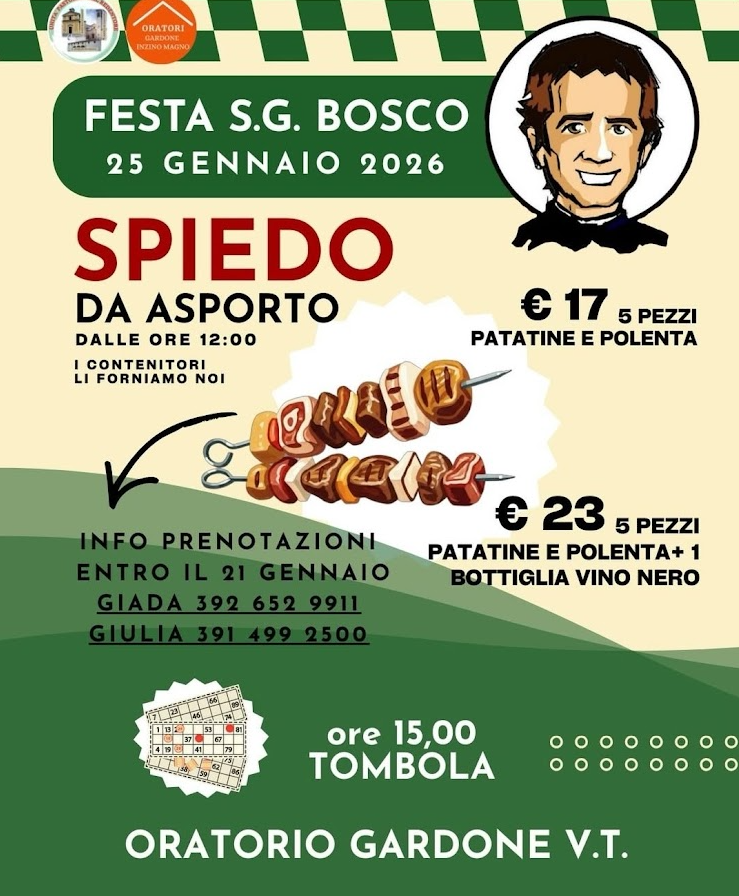 Locandina Festa di San Giovanni Bosco