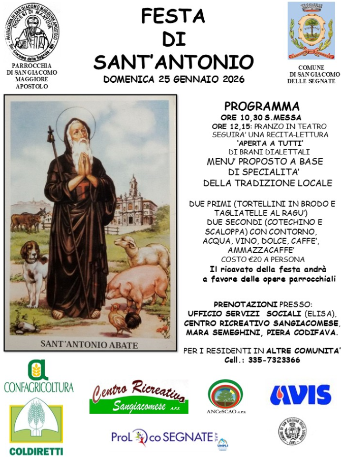Locandina Festa di Sant'Antonio