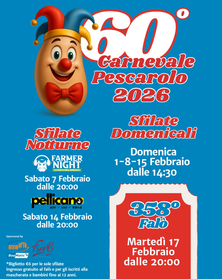 Locandina 60° Carnevale di Pescarolo